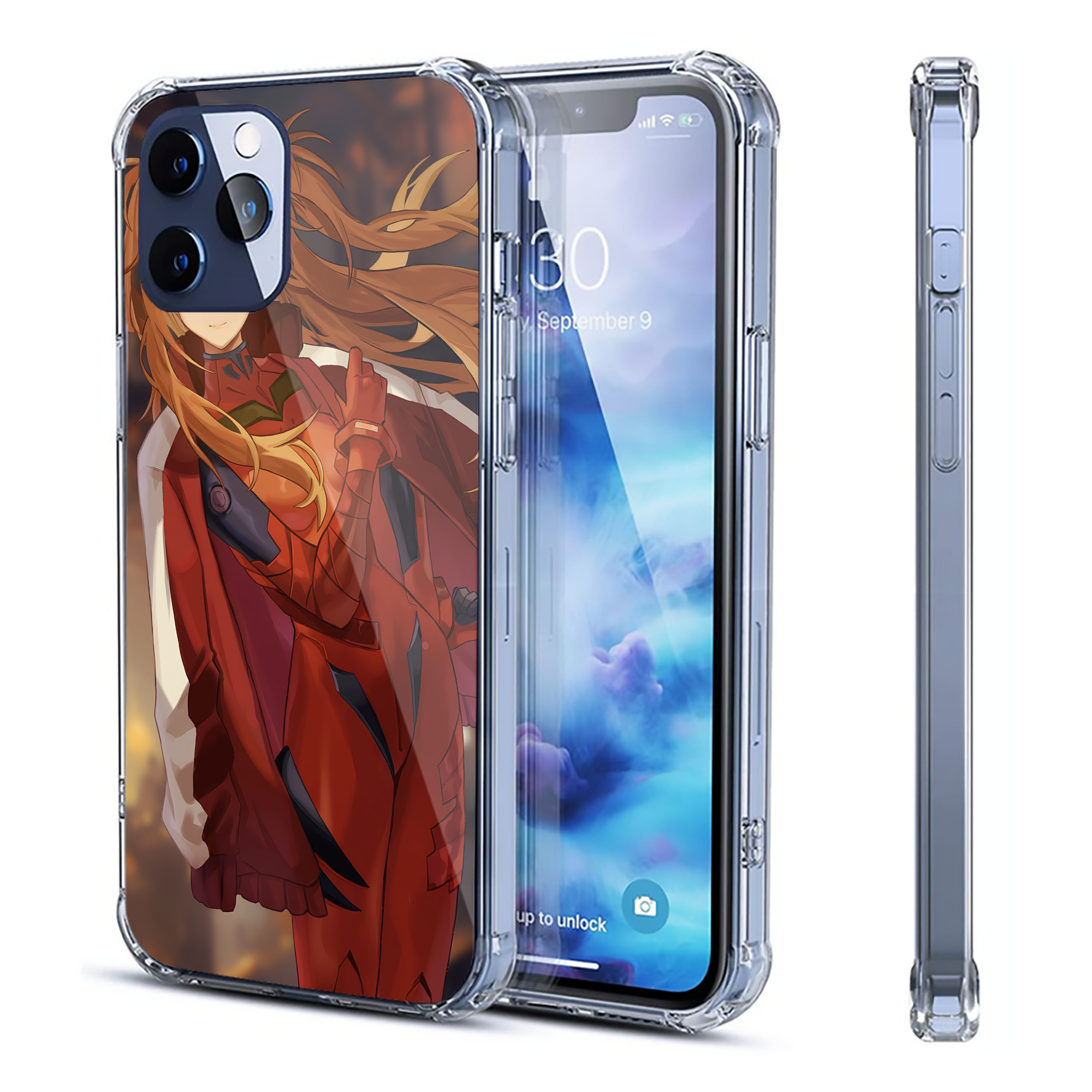 （画像用） EVA 新世紀エヴァンゲリオン 【iPhone 12シリーズ対応】透明スマホケース（クリアソフトケース）